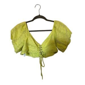 Neon Green Wild Fable Crop Top